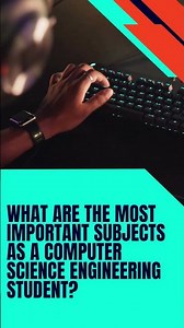 💯👩‍💻 "The Most Important Subjects for a Computer Science Engineering Student!" #shorts #tips #cse