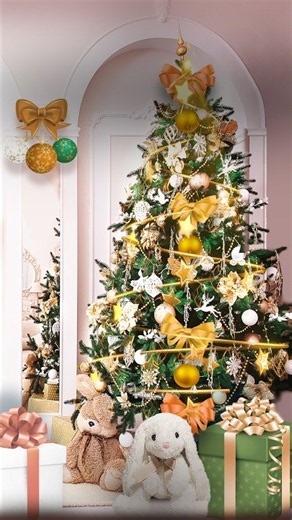 Christmas Season 🎁🐰🧸 #christmas #christmastree
