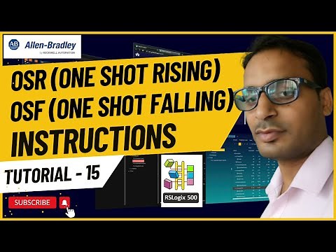 Allen Bradley PLC Training 15 - OSR (One Shot Rising) and OSF (One Shot Falling) Instructions