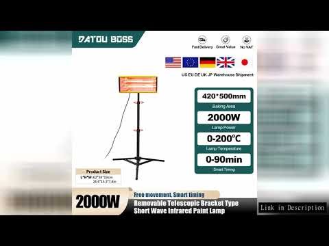 DATOUBOSS Bracket 2000W Short-Wave Infrared Paint Lamp Bracket Color Random Support Drying Intellige