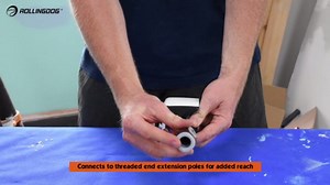 ROLLINGDOG 2.5" Paint Edger - Paint Pad for Corner with Adjustable Handle Angle to 5 Position, for Edge Painting and Triming