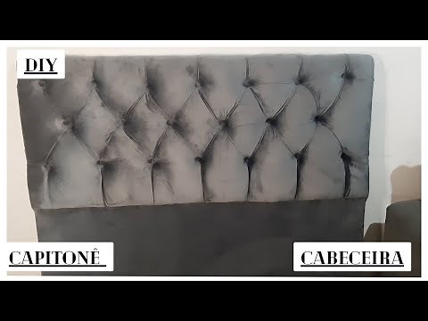 Como fazer Cabeceira de cama Capitonê | Cabeceira Para Cama Casal | Cabeceira Capitonê