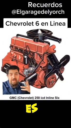 Aquí va una reseña del mítico motor Chevrolet 250 seis en línea, el famoso “torque de tractor” que muchos aman por su fiabilidad y potencia a bajas revoluciones. 🧰 Reseña del motor Chevrolet 250 L6 (Straight-6) 🏁 Generalidades: Nombre completo: Chevrolet 250ci Inline-6 Fabricante: General Motors Cilindrada: 4.1 litros (250 pulgadas cúbicas) Configuración: Seis cilindros en línea (L6) Ciclo: Otto de 4 tiempos Alimentación: Carburador (en sus versiones clásicas), aunque algunos lo modifican con 
