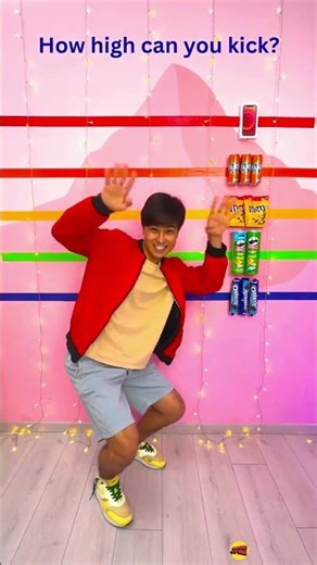 Kick challenge: can you go higher? 🦵🔥 #funnygame