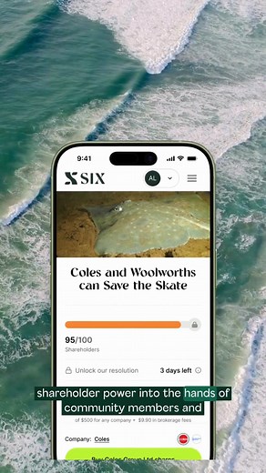 SIX is open for investments and has already raised $250,000 in 30 minutes 🚨 Become a shareholder in the ethical share trading platform holding ASX giants accountable 🌏 With 1,500 active users and 10,000 in the community, SIX has already secured deforestation commitments 🌳 from supermarket giants, won parental leave for 1,700 Lovisa workers, and pushed Webjet to drop animal cruelty tourism 🐾 Buy your shares now: https://swarmer.com.au/en/company/SIX/overview/ Unlike mainstream brokers that pr