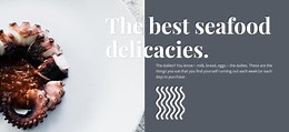 Sea food delicacies - Html Code Example by Nicepage