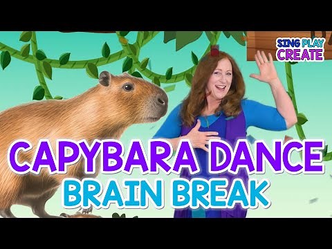 Capybara Dance Brain Break for Kids with Ms. Sandra Sing Play Create Children’s Songs