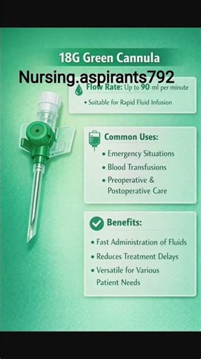 Not all cannulas are the same Gauge flow rate & use this. every nurse should know