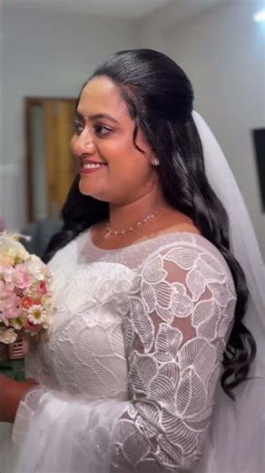 Christian bridal makeup #keralabride #shorts
