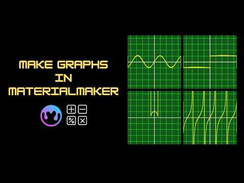 Make any Graph Using Math Nodes in Material Maker | Procedural Shapes (Part 7) #materialmaker