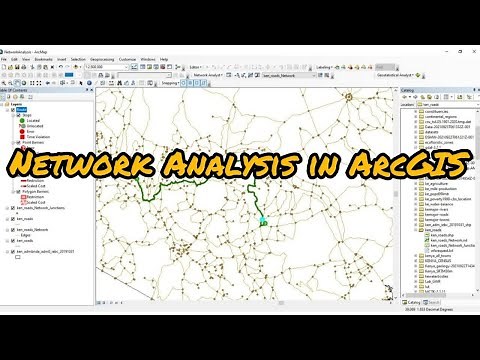 Network Analysis in ArcGIS- Calculate the shortest route using Network Analyst. #gis #arcgis