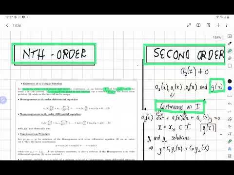 WTW256: Homogeneous linear differential equations, Part 1. Theory and Examples.