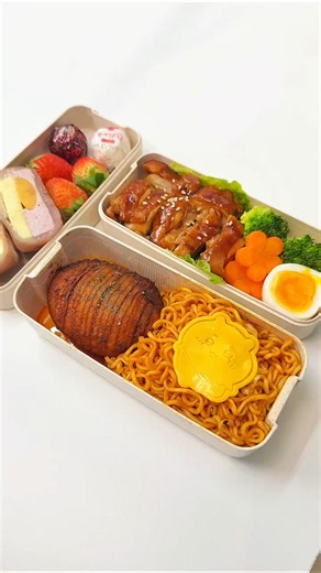 Make a bento box for my sister #asmr #food #bento #lunchbox