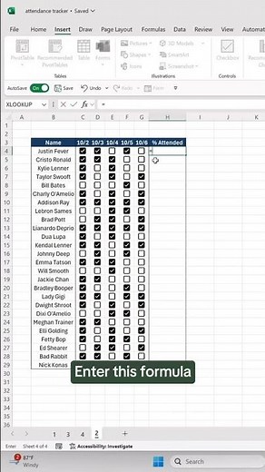 How to insert interactive checkboxes directly into Excel cells ✅