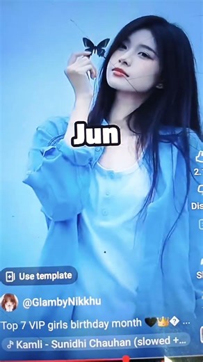 top 7 VIP girls birthday months 🥰🥰