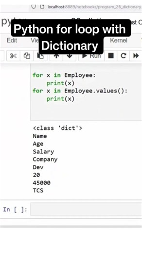 Master Python Dictionaries with For Loops #python #ai