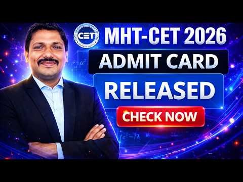 Admit Card Aagya 🔥 MHT-CET 2026 | Check Now🚀| Download Now ✅ | Dinesh Sir