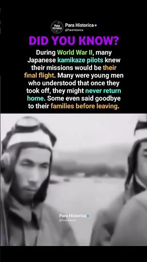 Kamikaze Pilots Who Knew They Would Never Return #history #facts