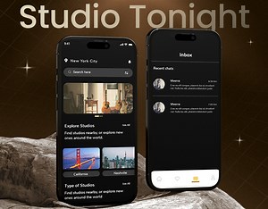 Studio Tonight App UI UX design and Development