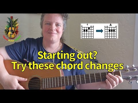 Starting out on guitar? Try these chord changes!