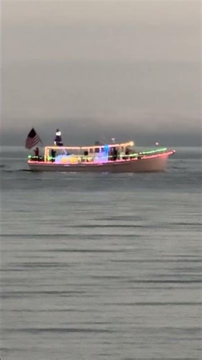 Lighted Boat Parade Biloxi- USA Flag Boat