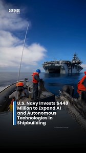 The U.S. Navy has committed $448 million to accelerate the integration of artificial intelligence (AI) and autonomous technologies across the shipbuilding sector, marking a significant step in modernizing naval production and fleet readiness. The investment is aimed at improving design processes, manufacturing efficiency, maintenance planning, and long-term lifecycle management of naval vessels. By leveraging AI-driven tools and automation, the Navy seeks to reduce construction timelines, enhanc