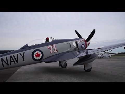 Hawker Sea Fury FB Mk11 Engine Startup