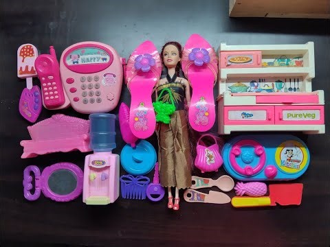 mini kitchen set and barbie doll kitchen set