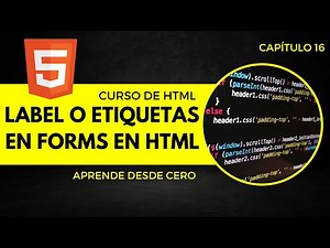 Curso de HTML 2023: ¿Cómo y por qué usar la etiqueta `label` en HTML? | E16