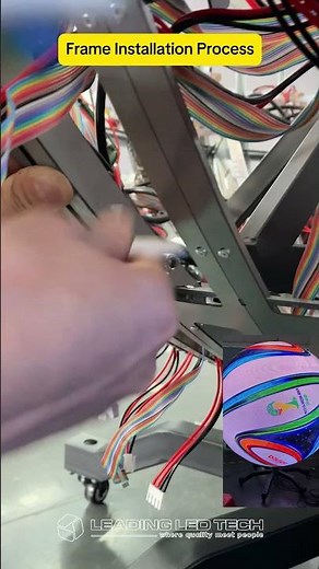 Spherical Screen Assembly Process#leddisplay #ledscreen #creativedisplay #creativeleddisplay