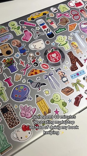 The fact I drew every single thing on it makes me feel all warm inside #stickercollector #junkjournalsupplies #scrapbookingsupplies