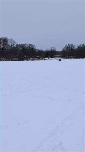 You never know what you'll see on the fox chain o lakes. Today we watched some motorcycles rip on the ice and do wheelies. #icefishing #fun #experience | OPS Experience