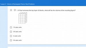 Lesson 5 - Volume of Rectangular Prisms: Word ProblemsIf Paul ... | Filo