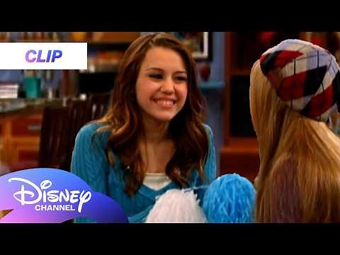Lilly and Miley Practice for Cheer Tryouts! 📣 | Hannah Montana Throwback | ‪@disneychannel‬