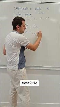 Décomposition en produit de facteurs premiers #maths #college