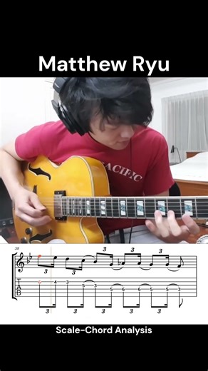 Matthew Ryu: Footprints (Scale-Chord Analysis) #shorts