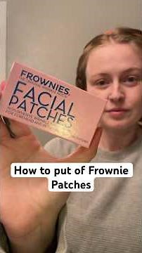 How to put on frownies wrinkle patches #skincareroutine #frownlines