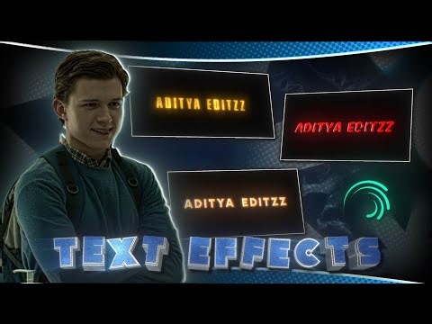 Advanced Text Effects Tutorial in Alight Motion (+presets)