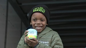 'Corn Kid' interview: Social media sensation helps donate canned goods for Thanksgiving