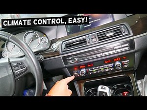 BMW F10 F11 CLIMATE CONTROL SWITCH REMOVAL BMW F10 F11 528i 535i 520i 530i 550i 518d 520d 525d 530d