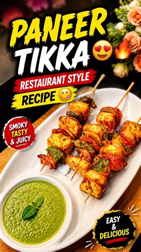 Paneer Tikka Recipe 😍Easy Paneer Tikka at Home #paneertikka #recipe #SuhaniKiRasoi #foodie #paneer