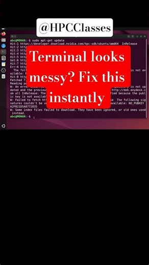 Terminal looks messy ? Fix it in 1 command 🔥 #linux #ubuntu #tutorial #trending #shorts #feed #code