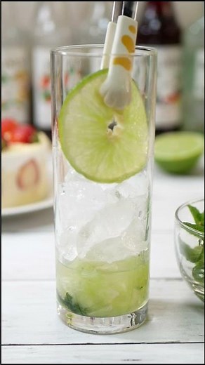 おうちで爽やかライムとミントのモヒートモクテル Mojito mocktail with lime and mint #カクテル #hiromarucooktv #recipe