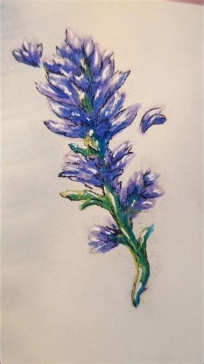 I Love Lavender Flowers💜✨#lavender #watercolor #watercolorpainting #watercolorflowers #art #painting