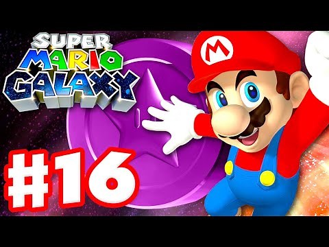 Super Mario Galaxy - Gameplay Walkthrough Part 16 - All Purple Coins! SECRET ENDING!