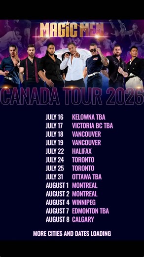 CANADA 🇨🇦 2026! Are you ready?! More cities and dates to be announced but we are coming back with an all new show for 2026, Canada we’re so excited to be back! | Will Parfitt