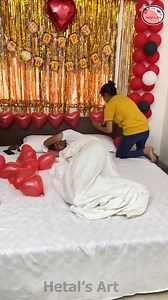 25M views · 364K reactions | Secret romantic decoration for husband | Hetal's Art | Facebook