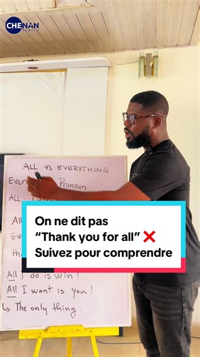 Beaucoup de francophones confondent ALL et EVERYTHING. Dans cette video je vous explique la différence entre les deux et comment les utiliser. #learningenglish #anglaisfacile #abidjan225🇨🇮 #englishschool