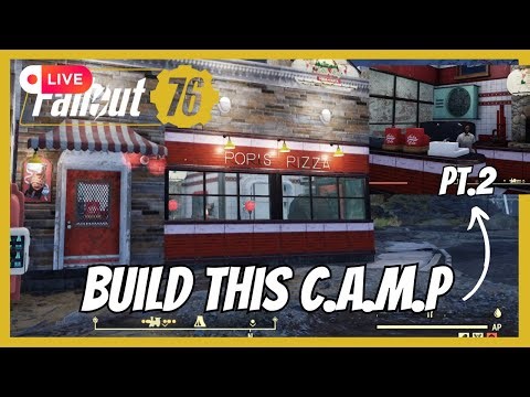 The Super Duper Diner C.A.M.P Build Tutorial! | Fallout 76 LIVE