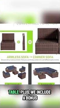 10-Piece Luxury Patio Set with Fire Pit 🔥 | Ultimate Outdoor Comfort!